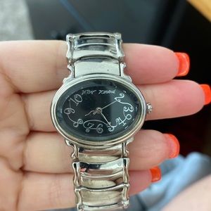 Betsey Johnson silver watch